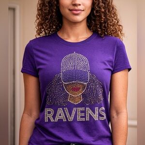 Custom Bling Design Shirts in Sports teams name
Football, basketball, baseball!